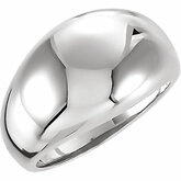 10mm, 12mm, or 14mm Dome Ring