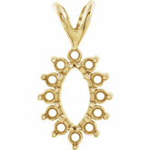 13-Stone Marquise Cluster Pendant