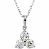 3-Stone Diamond Necklace