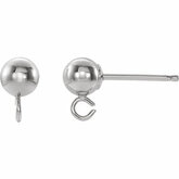 4mm Ball Post Earring with Jump Ring