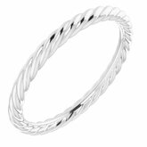 52097 / Band / Continuum Sterling Silver / round / 05.50 Mm / 5.25 / Polished / Band