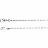 Ch1053 / Platinum / Per Inch / Polished / Cable Chain