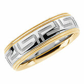 7mm Two Tone Design Band