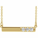 Accented Bar Necklace or Center