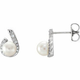 Accented Pearl Earrings