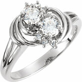 Accented  Fashion Ring Mounting