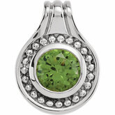 Beaded Design Solitaire Pendant Mounting