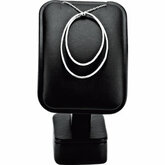Black Leatherette Small Pendant Stand Display