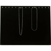 Black Velvet 15 Hook Necklace Easel