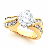Bypass Tulipset&#174; Engagement Ring Mounting