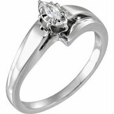 Cathedral Engagement Ring Mounting & Band
