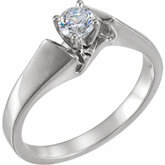 Cathedral Engagement Ring Mounting or Band