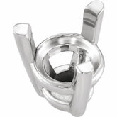 Curved 3-Prong Round Setting