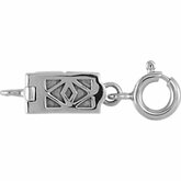 Demika&trade; Filigree Magnetic Clasp with Spring Ring