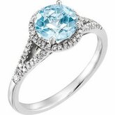 Gemstone & Diamond Birthstone Ring