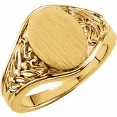 Gold Fashion Signet Ring
