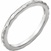 Hammered Stackable Ring