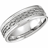 Hand Woven 7.5mm Comfort Fit Band