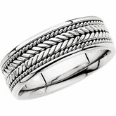 Hand-Woven 8mm Comfort-Fit Band