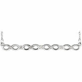 Infinity-Inspired Bar Necklace or Center