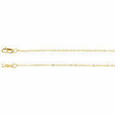 Lasered Titan Gold&#153; Cable Chain 1.5mm