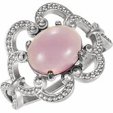 Lavender Chalcedony Granulated Design Ring or Mounting