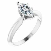 Marquise 6-Prong Heavy Shank Solitaire Ring Mounting