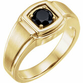 Men's Onyx Solitaire Ring or Mounting