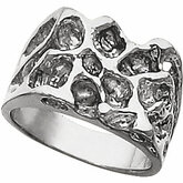 Men's Solid Nugget Ring
