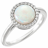 Opal Leaf Design Ring or Mounting