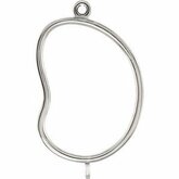 Open Silhouette Dangle Component with Jump Rings