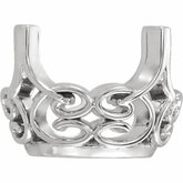 Oval 4-Prong Lace-Style Setting
