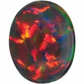 Oval Genuine Black Opal (Notable Gems®)