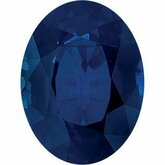 Oval Genuine Blue Sapphire (Black Box)