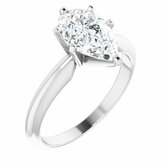 Pear 6-Prong Heavy Shank Solitaire Ring Mounting