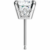 Princess/Square 4-Prong Fancy Basket Earring Mounting