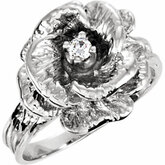 Rose Flower Ring Mounting