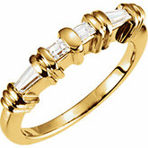 Semi-mount Engagement Ring & Band