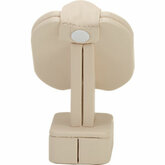 Small Beige Leatherette Ring Stand