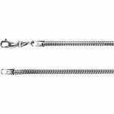 Sterling Silver Round Snake Chain 2.5mm