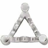 Triangle 3-Prong Scroll SettingÂ® with Bar