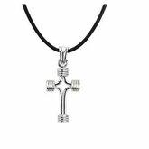 Tubular Cross Necklace or Pendant
