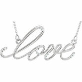 "Love" Diamond Necklace or Center Mounting