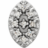 Marquise Shaped 9-Stone Cluster Top