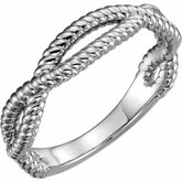 51572 / Sterling Silver / Rope Ring