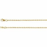 Ch1075 / 18K Yellow / 16 In / Polished / 1.75Mm Solid Rope Chain With Lobster Clasp