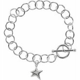 Link Bracelet with Star