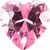 Heart Lab Created Pink Cubic Zirconia