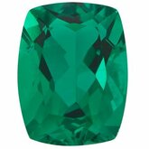 Antique Cushion Chatham Created Emerald