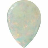 Pear Genuine White Opal